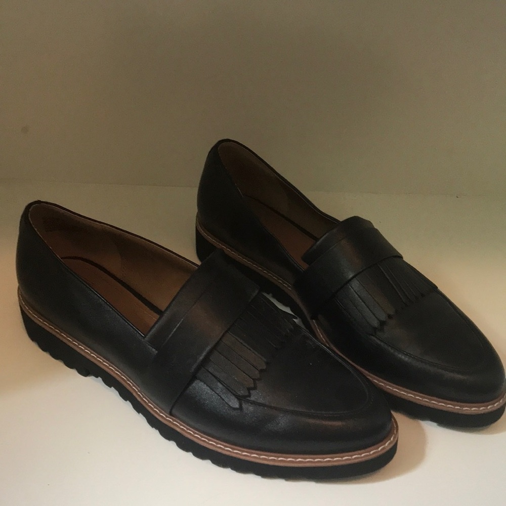 Black loafers